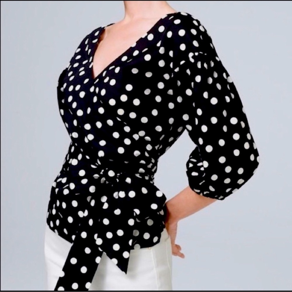 White House Black Market wrap top